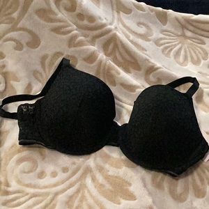 Size 36C Black The Everyday Lightly Lined, Demi Coverage, Underwire Bra